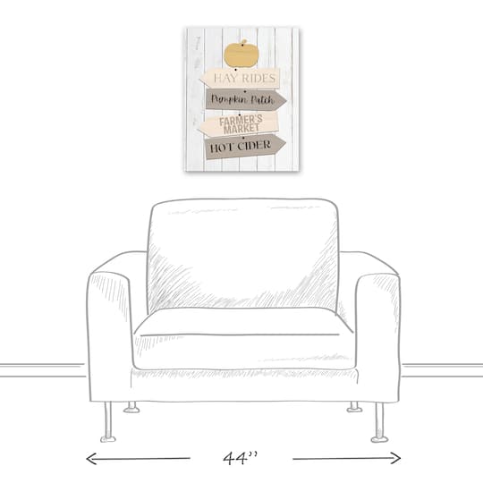 Fall Farmers Market Signs Canvas Wall Art